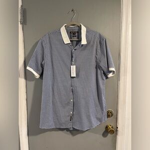 Michael Kors slim‎ fit checkered shirt men's XXL